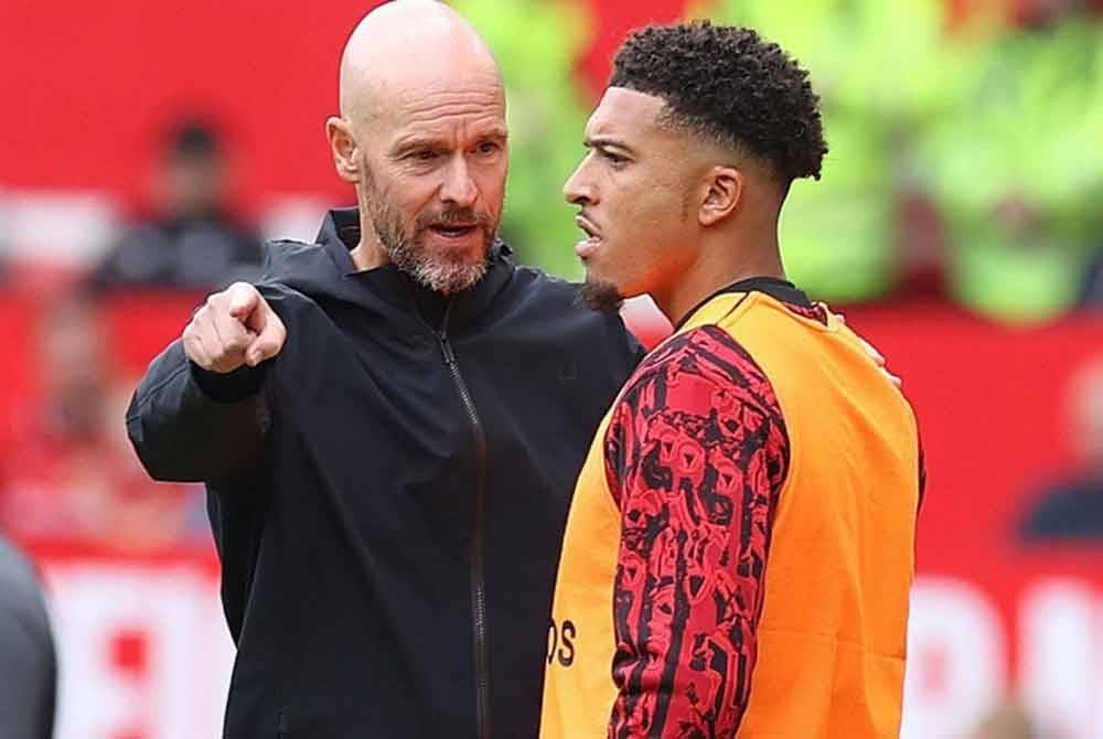 Sancho antara pemain dikendalikan Ten Hag. Foto Agensi