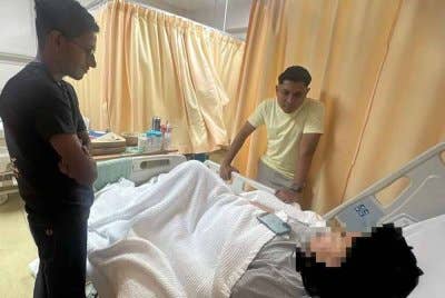 Nana semasa mendapatkan rawatan di sebuah hospital swasta di utara minggu lalu.