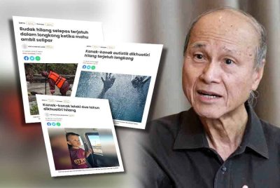 Laporan Sinar Harian berhubung kehilangan kanak-kanak (kiri), Lee Lam Thye