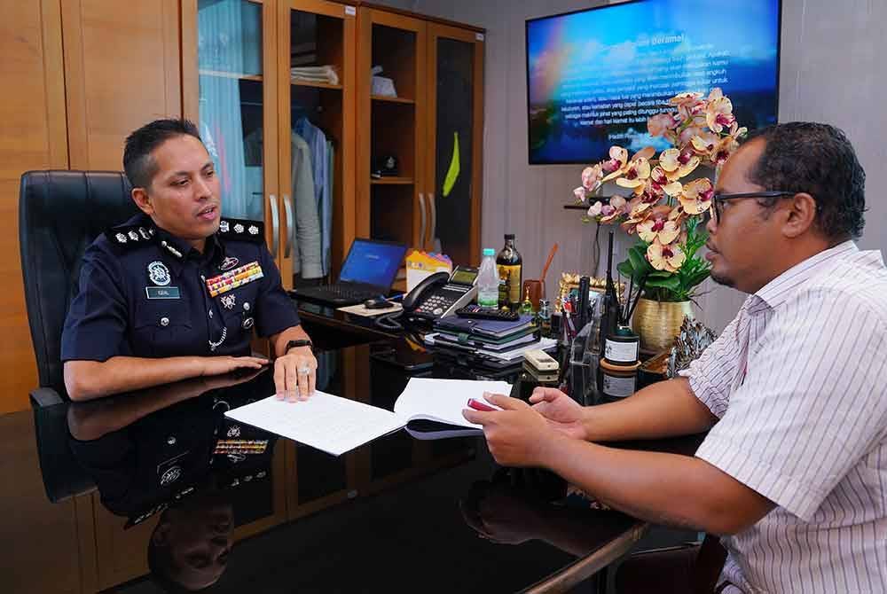 Mohd Iqbal ketika ditemu bual wartawan Sinar Harian di Ibu Pejabat Polis Daerah Shah Alam baru-baru ini.