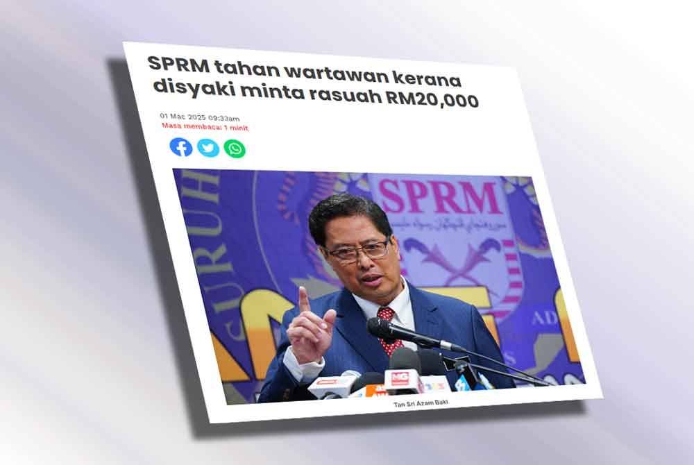 SPRM menahan seorang wartawan sebuah portal tempatan bagi membantu siasatan kes rasuah.