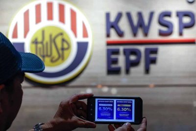 KWSP mengumumkan kadar dividen yang lebih tinggi iaitu sebanyak 6.30 peratus untuk Simpanan Konvensional dan Simpanan Shariah bagi 2024. Foto Bernama