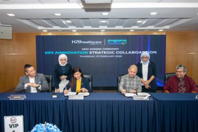 Acara menandatangani memorandum persefahaman antara KPJ Healthcare dan Angsana Health Sdn Bhd, yang diadakan baru-baru ini.