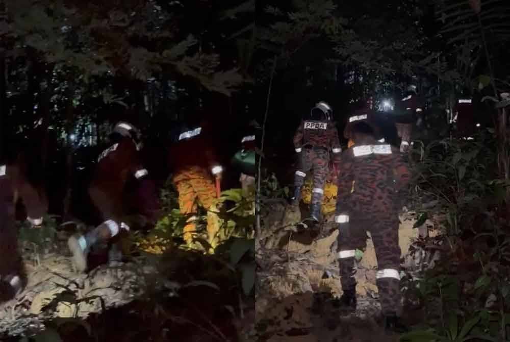 Pasukan bomba bergerak ke lokasi untuk mengambil mangsa yang ditemui tidak sedarkan diri ketika melakukan aktiviti hiking di sebuah pusat riadah di Tawau.