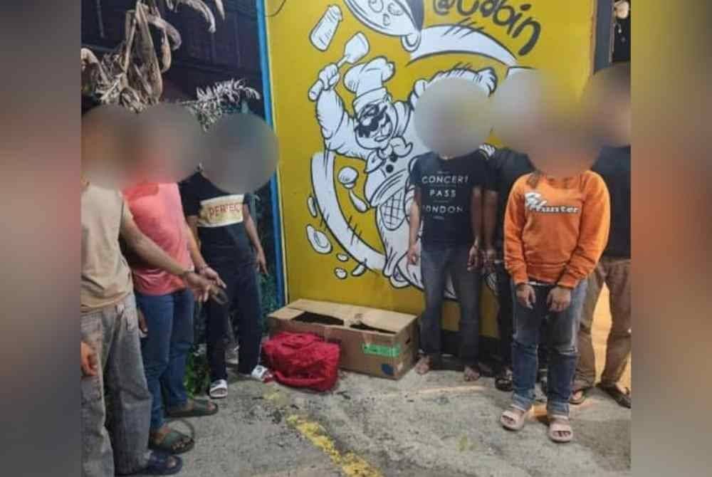 Tujuh suspek termasuk seorang wanita ditahan selepas disyaki terlbat dalam kes pecah rumah.