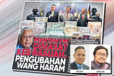 Muka depan Sinar Harian pada Selasa.