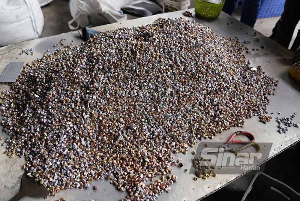 Antara longgokan peluru yang ditemui di sebuah kilang e-waste di Telok Panglima Garang, Kuala Langat. Foto SINAR HARIAN/ROSLI TALIB