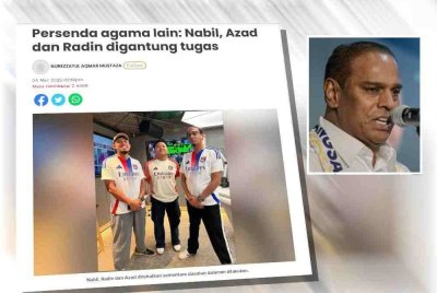 Laporan Sinar Harian berkaitan tiga penyampai radio Era FM didakwa mempersenda satu perayaan agama baru-baru ini. (Gambar kecil: Saravanan)