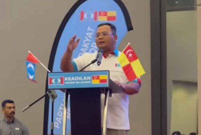 Amirudin berucap pada Perasmian Perdana MATC PKR Selangor baru-baru ini.