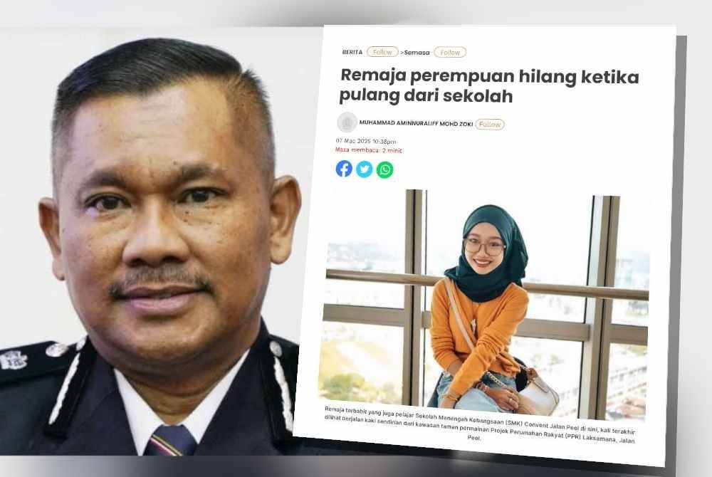 Mohamad Lazim Ismail. Laporan Sinar Harian berhubung kehilangan Nur Khalisya ketika pulang dari sekolah