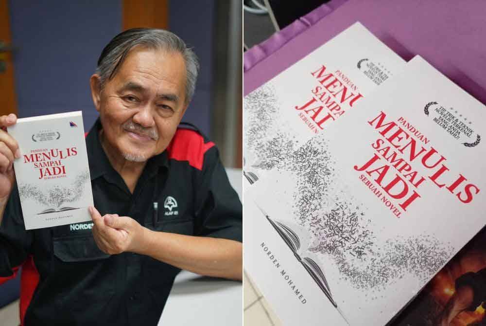 Norden bersama karya baharunya 'Panduan Menulis Sampai Jadi Sebuah Novel'. 
