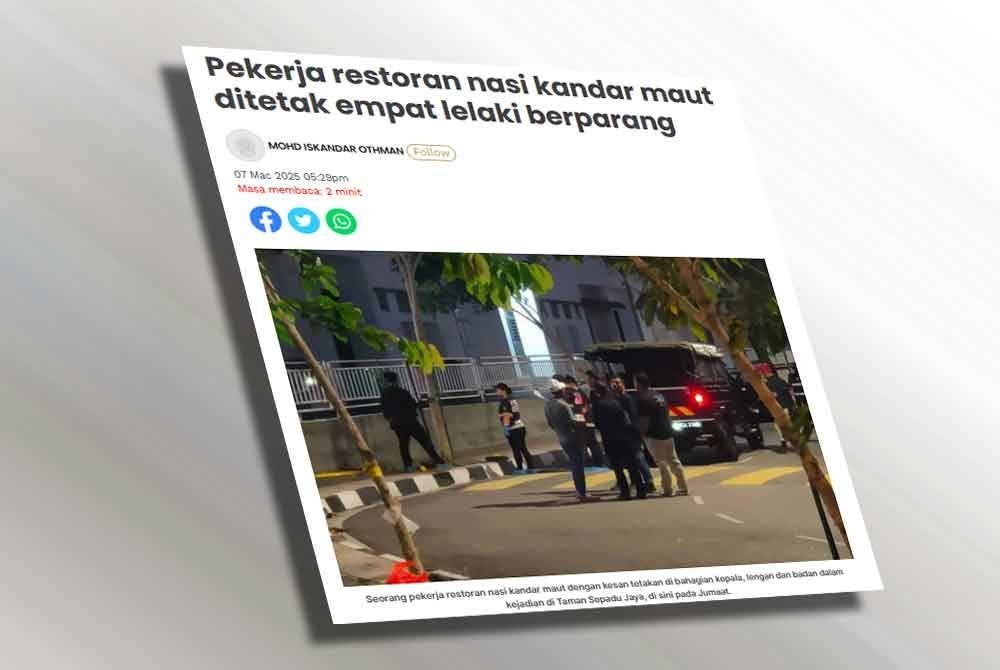 Polis telah mengenal pasti empat lelaki yang terlibat dalam kes menyerang dan menetak seorang lelaki warga Myanmar hingga maut di sebuah restoran di Taman Sepadu Jaya, di sini, awal pagi semalam.