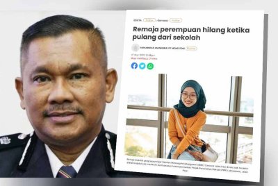 Mohamad Lazim Ismail. Laporan Sinar Harian berhubung kehilangan Nur Khalisya ketika pulang dari sekolah