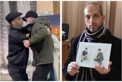 Sebuah video tular merakamkan detik penuh emosi Ayham bertemu bapa dan ibunya buat kali pertama dalam tempoh sembilan tahun di lorong sebuah hotel di Kaherah. Foto Agensi