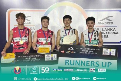 Dari kiri, Fazriq-Bryan dan Vin Sean- Boon Zhe.