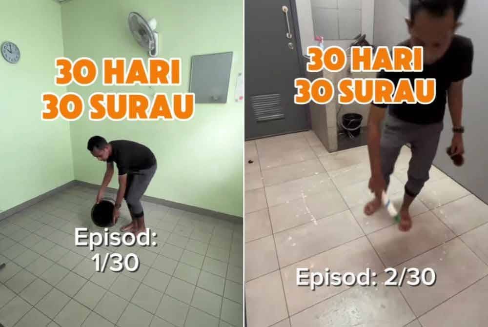 Tangkap layar kandungan misi 30 hari 30 surau dibersihkan oleh Rusydi.