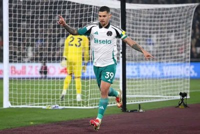 Guimaraes ledak gol tunggal buat Newcastle di London.