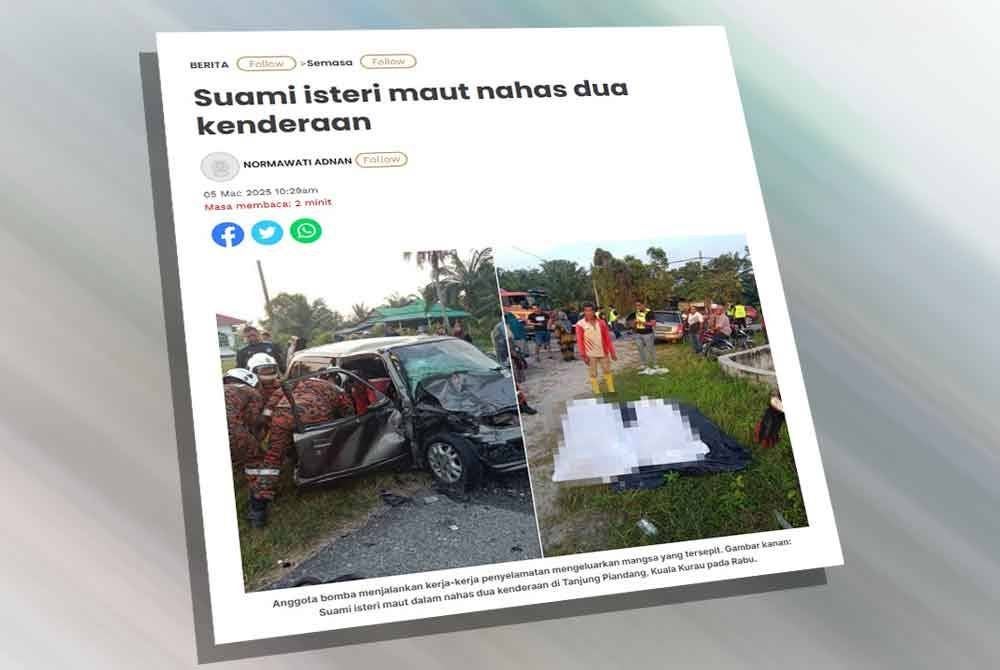 Laporan Sinar Harian pada 5 Mac lalu.