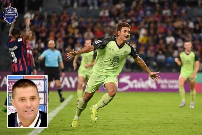 Gol tunggal Suphanat ranapkan impian JDT ke suku akhir ACLE. FOTO : FB Buriram United.