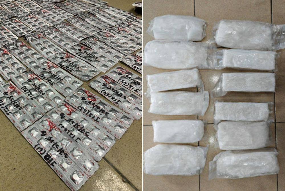 Jabatan Kastam Diraja Malaysia merampas pelbagai jenis dadah seberat 33.588 kilogram bernilai RM4,124,173 dalam tiga kes berasingan baru-baru ini.