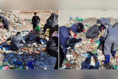 Pekerja kebersihan di Korea Selatan menggeledah 24 tan sampah demi membantu seorang wanita yang kehilangan wang pembedahan anaknya sebanyak 26 juta won (RM79,460). Foto sumber YTN