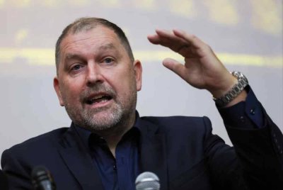 Cklamovski ketika sidang akhbar pengumuman skuad Harimau Malaya sempena Kelayakan Piala Asia 2027 di Wisma FAM pada Khamis. - Foto Bernama