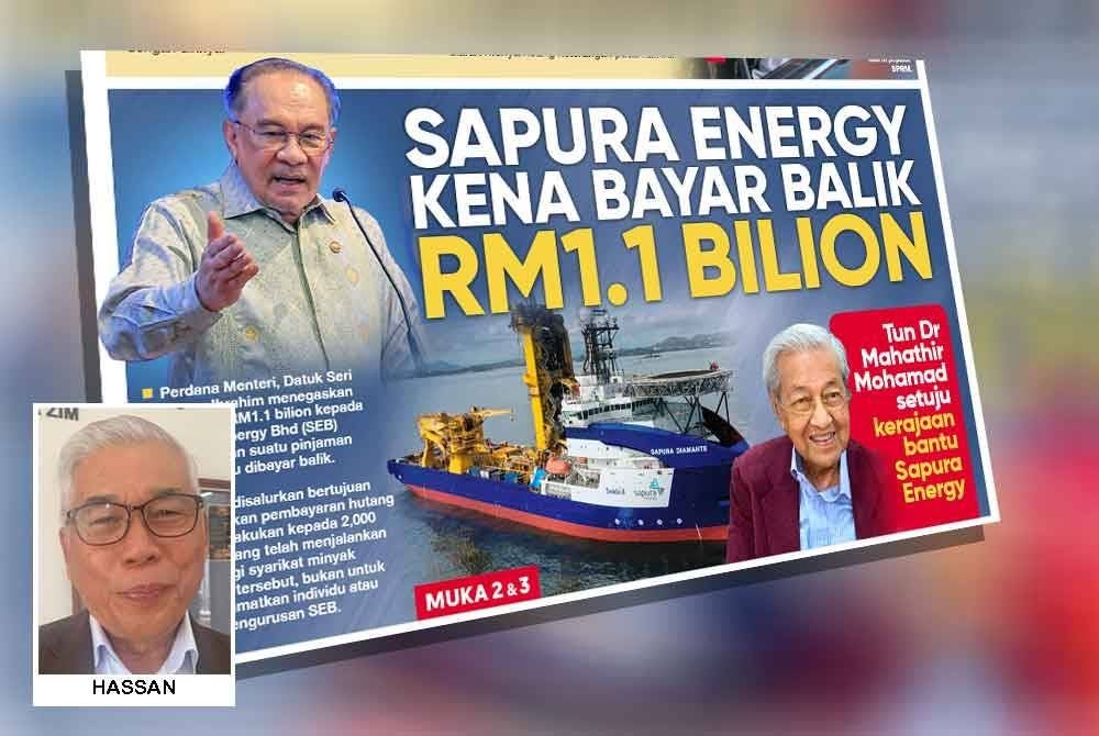 Laporan muka depan Sinar Harian pada Jumaat.