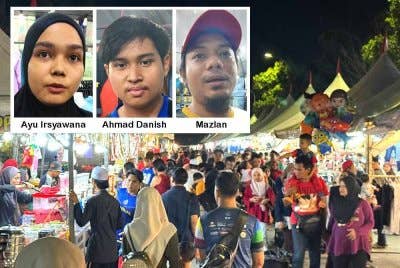 Peniaga di Bazar Aidilfitri Dataran Senawang lega kerana kehadiran pengunjung dilihat lebih baik tahun ini.