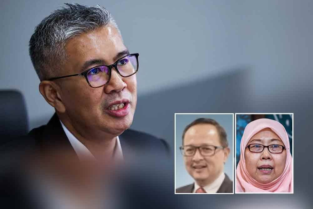 Tengku Zafrul. Gambar kecil dari kiri: Mustaffa Kamil, Fuziah