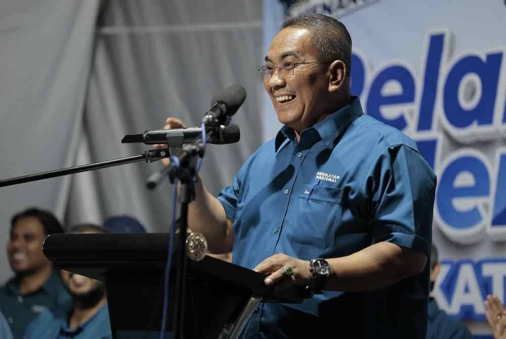 Muhammad Sanusi berucap pada pelancaran Jentera PN PRK DUN Ayer Kuning di Tapah pada Sabtu.