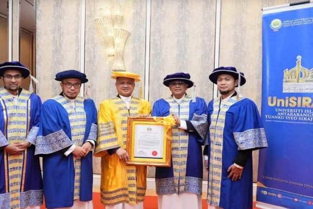 Raja Muda Perlis, Tuanku Syed Faizuddin Putra Jamalullail dimasyhur sebagai UniSIRAJ berkuat kuasa 15 April 2025 hingga 14 April 2030. Foto MAIPs