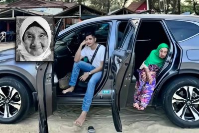 Perkongsian Aliff Haikal berkaitan Nek Esah sering mendapat perhatian pengguna TikTok. Gambar kecil; Nek Esah