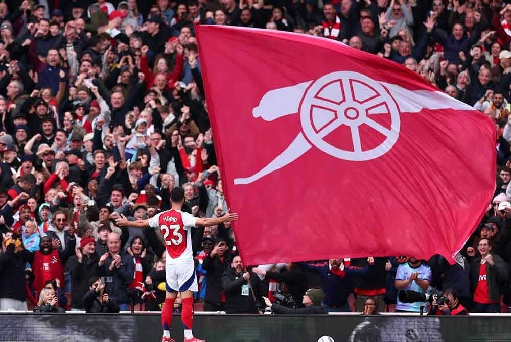 Merino, penjaring gol tunggal Arsenal di Emirates. Foto: Agensi