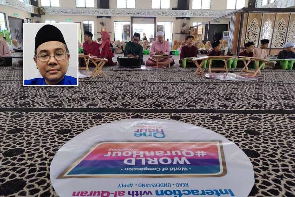 Road to World #QuranHour merupakan usaha mempersiapkan masyarakat bagi acara tahunan World #QuranHour. (Gambar kecil: Md Nazri)