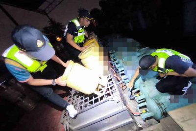 Penguatkuasa KPDN Putrajaya memeriksa tong LPG bersubsidi disyaki diseleweng dalam serbuan di stor haram di Jalan Kampung Jawa, Shah Alam.