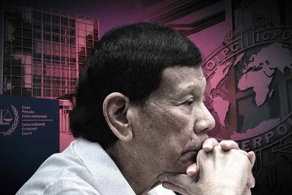 Rodrigo Duterte akhirnya diheret ke Mahkamah Jenayah Antarabangsa (ICC) di The Hague.