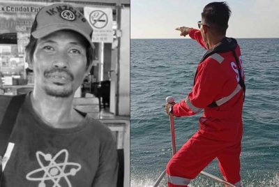 Operasi mencari mangsa yang dipercayai terjatuh di perairan Pulau Segantang dekat Langkawi pada Ahad lepas. Gambar kiri: Musliandee (Foto: Agensi Penguatkuasaan Maritim Malaysia)