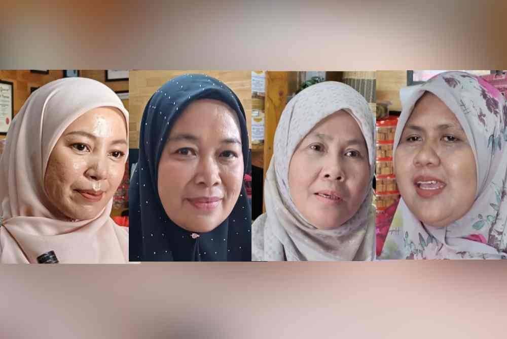 Gambar dari kiri: Naslina, Maizatul Akmar Rizah, Afzan, Norlela