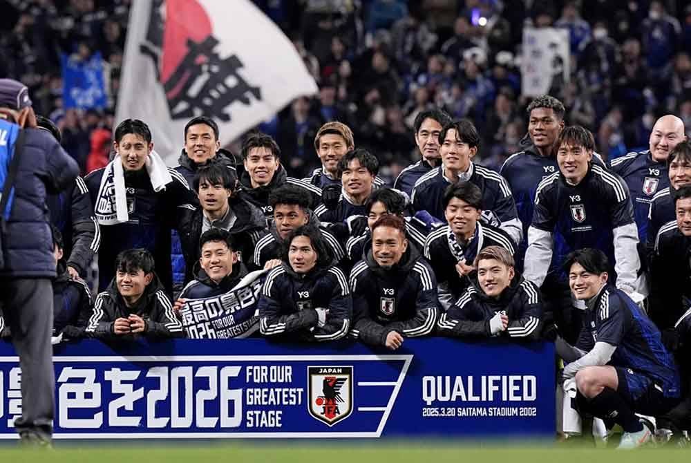 Jepun muncul pasukan pertama layak ke Piala Dunia 2026.