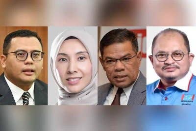 Gambar dari kiri: Amirudin, Nurul Izzah, Saifuddin, Shamsul Iskandar