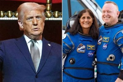 Kedua-duanya dibawa pulang oleh kapal angkasa SpaceX milik Musk yang juga 'Penasihat khas' Rumah Putih. - Foto Agensi