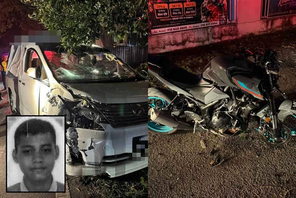 Mangsa tercampak di atas MPV Toyota Vellfire itu dalam kemalangan di Jalan Sungai Putat, di sini, pada malam Sabtu.