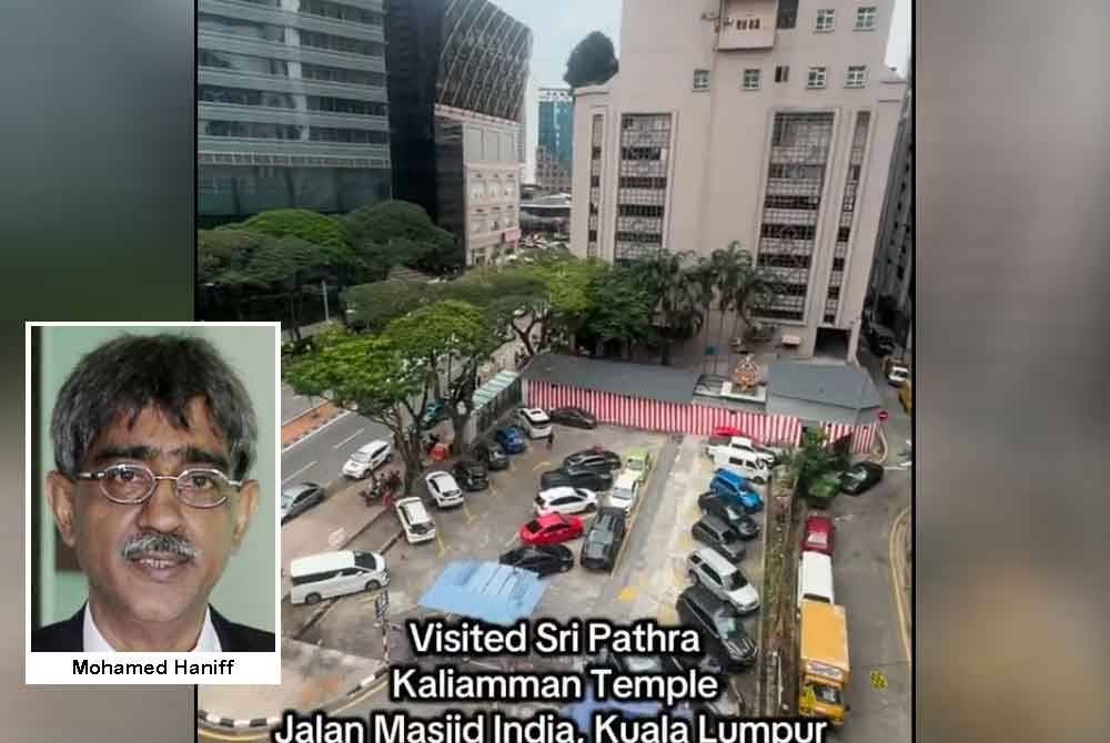 Kedudukan Kuil Dewi Sri Pathrakaliamman yang terletak berhampiran Jakel Mall berhampiran Jalan Masjid India.