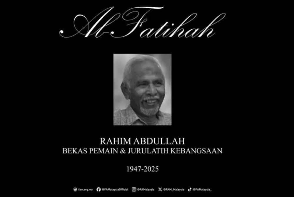 Allahyarham Rahim Abdullah meninggal dunia pada usia 77 tahun - Foto: FB FAM