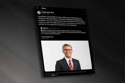 Tengku Zafrul menzahirkan penghargaan selepas dicalonkan sebagai Presiden BAM bagi penggal 2025-2029