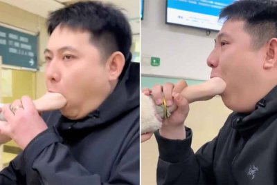 Detik pasangan itu ke hospital turut mencuri perhatian ramai. Foto Agensi