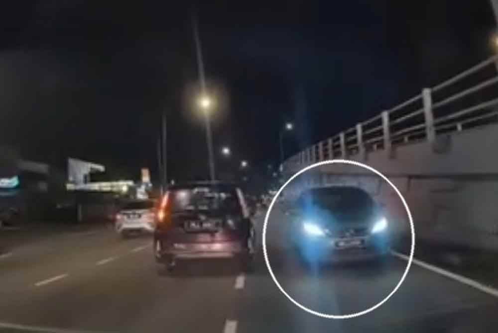 Kejadian berlaku pada jam 10.50 malam, 23 Mac lalu yang mana, kereta jenis Perodua Myvi itu dipandu secara melawan arus oleh seorang lelaki.