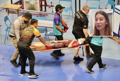 Aliana mahu bangkit daripada insiden ngeri di Nilai Oktober tahun lalu. Foto Agensi. Gambar kecil: Aliana