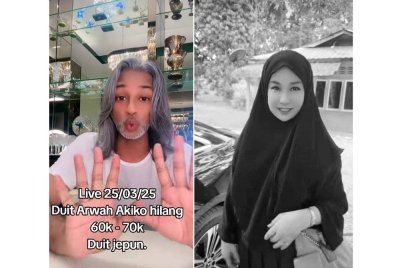 Ridzokumura meluahkan rasa terkilan selepas menyedari sejumlah wang dianggarkan RM60,000 hingga RM70,000 milik arwah isterinya hilang.