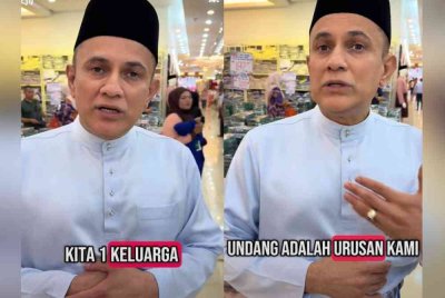 Tangkap layar Mohamed Faroz dalam satu video di TikTok.